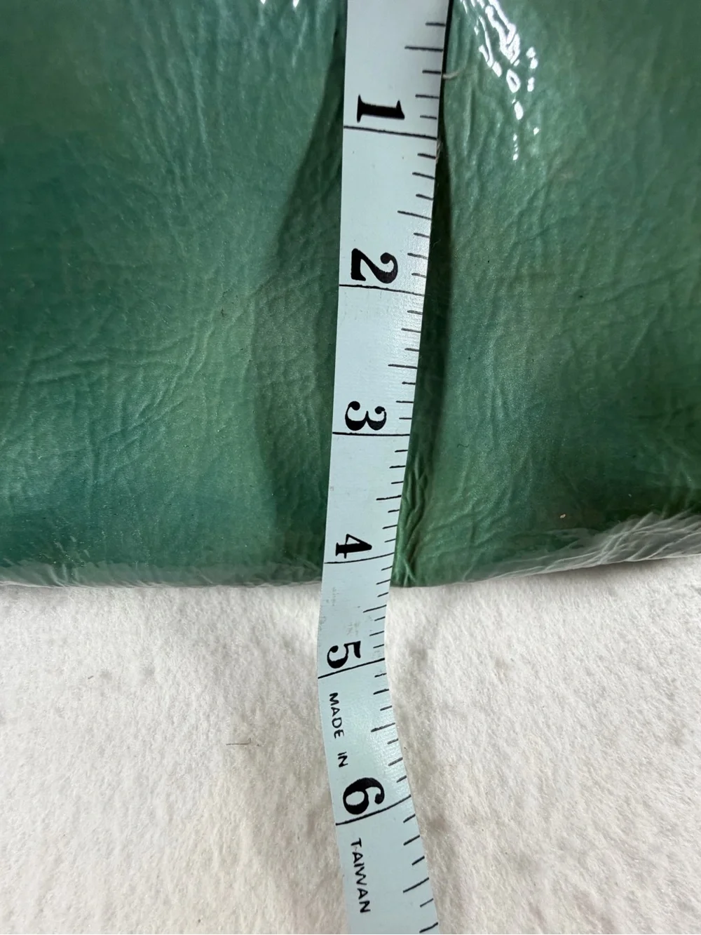 Coach F19569 Seafoam Green Large Patent Leather Tote Perforated Logo - Picture 8 of 10